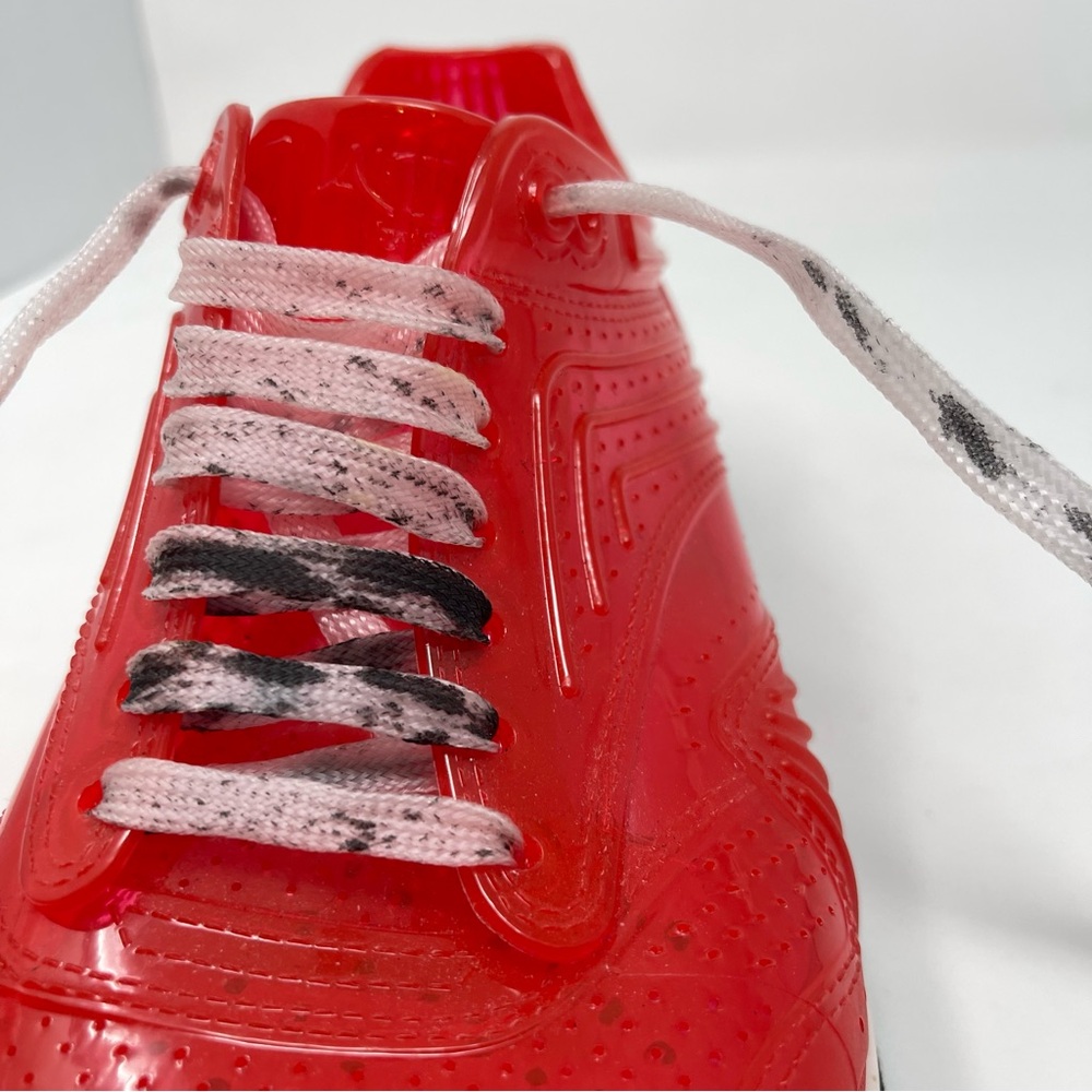 AIRDP by Ishu+ Transparent Red Designer Sneakers | Italian Fashion Tech Shoes‎ - Picture 12 of 16